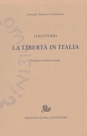 Seller image for La libert in Italia for sale by Arca dei libri di Lorenzo Casi