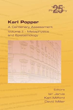 Imagen del vendedor de Karl Popper. A Centenary Assessment. Volume II - Metaphysics and Epistemology a la venta por Redux Books