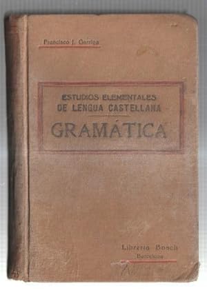 Bild des Verkufers fr Estudios elementales de lengua castellana - Gramatica - zum Verkauf von El Boletin