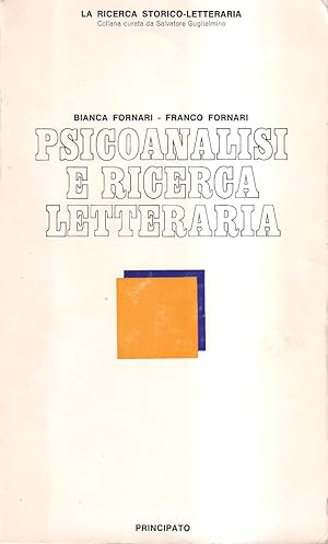 Seller image for Psicoanalisi e ricerca letteraria for sale by Il Salvalibro s.n.c. di Moscati Giovanni