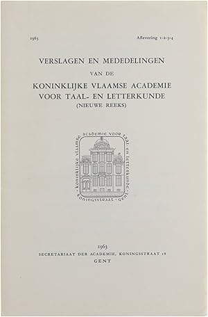 Image du vendeur pour Streuvels zoals ik hem ken; H. Maagd in de Glorie van Rubens, Matthias de Vries aan Ferdinand vander Haegen, Adriaan van der Gucht en zijn Vleamsche Orthographie, Gesticht Cellekens mis en vente par Untje.com