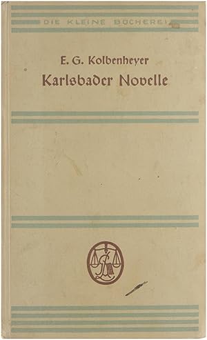 Imagen del vendedor de Karlsbader Novelle : (1786) a la venta por Untje.com