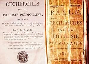 Recherches / Sur La / Phthisie Pulmonaire, / Ouvrage / Lu A La Societe De La Faculte De Medecine ...