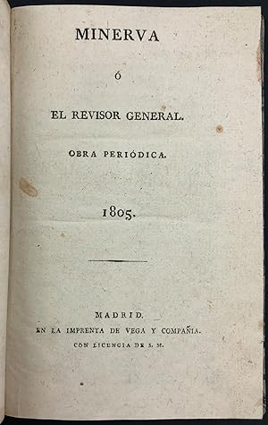 Minerva ó El Revisor General. Obra Periódica. 1805
