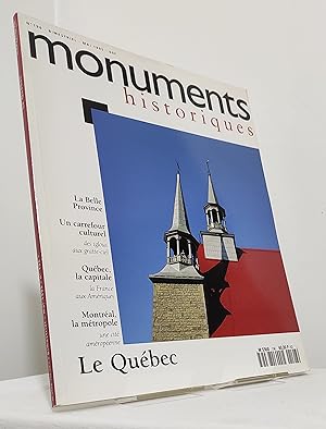 Monuments historiques. N°196. Mai 1995. Le Québec