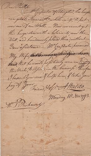 [ALS] Surgeon General of the Revolutionary Army who recorded his sufferings at Valley Forge needs...