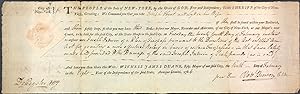 18th c. Court Warrant for Trespassing signed by former General Marinus Willett, Sheriff, and form...