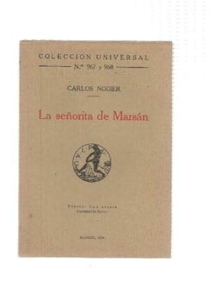 Imagen del vendedor de Coleccion Universal numero 967/968: La seorita de Marsan a la venta por El Boletin