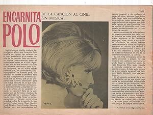 Image du vendeur pour Claro de Luna numero 345: reportaje sobre Encarnita Polo (numerado 1 en trasera)( mis en vente par El Boletin