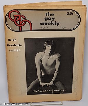 Imagen del vendedor de GCN: Gay Community News; the gay weekly; vol. 3, #51, June 19, 1976: Brian Goodrich, Author a la venta por Bolerium Books Inc.