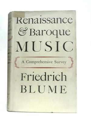 Bild des Verkufers fr Renaissance and Baroque Music zum Verkauf von World of Rare Books