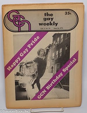 Image du vendeur pour GCN: Gay Community News; the gay weekly for the Northwest; vol. 3, #52, June 26, 1976; Happy Gay Pride! GCN Birthday special! mis en vente par Bolerium Books Inc.