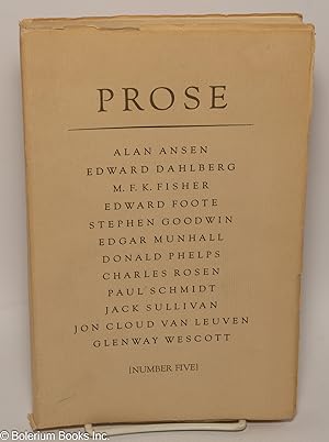 Imagen del vendedor de Prose 5 a la venta por Bolerium Books Inc.