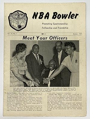 [AFRICAN-AMERICANA] [BOWLING] NBA Bowler Volume 12, no. 1 October, 1960
