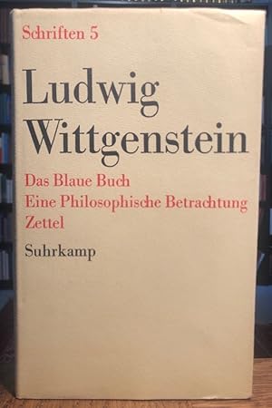 Bild des Verkäufers für Das Blaue Buch. Eine philosophische Betrachtung. Schriften 5. zum Verkauf von Antiquariat Thomas Nonnenmacher