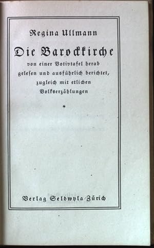 Bild des Verkufers fr Die Barockkirche. Seldwyla-Bcherei, 5. Bd. zum Verkauf von books4less (Versandantiquariat Petra Gros GmbH & Co. KG)