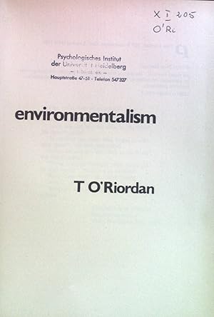 Imagen del vendedor de Environmentalism. Research in Planning and Design. a la venta por books4less (Versandantiquariat Petra Gros GmbH & Co. KG)