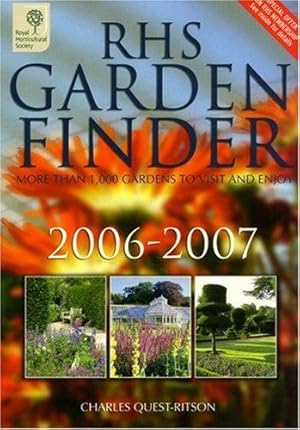 Imagen del vendedor de RHS Garden Finder a la venta por WeBuyBooks