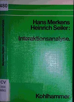 Seller image for Interaktionsanalyse. for sale by Antiquariat Bookfarm