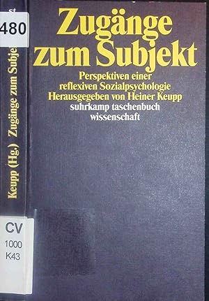 Imagen del vendedor de Zugnge zum Subjekt. a la venta por Antiquariat Bookfarm