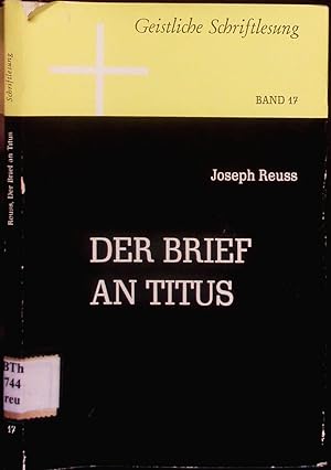 Seller image for Der Brief an Titus. for sale by Antiquariat Bookfarm