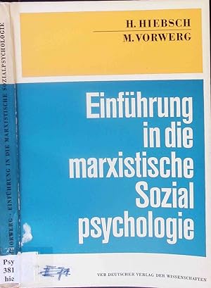 Einführung in die marxistische Sozialpsychologie.