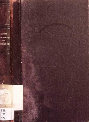 Bild des Verkufers fr Kritisch exegetisches Handbuch ber den Brief an die Galater. zum Verkauf von Antiquariat Bookfarm