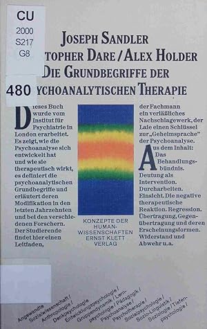 Bild des Verkufers fr Grundbegriffe der psychoanalytischen Therapie. zum Verkauf von Antiquariat Bookfarm