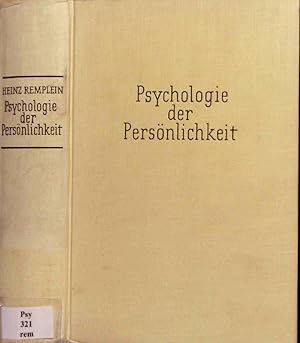 Imagen del vendedor de Psychologie der Persnlichkeit : Die Lehre von der individuellen u. typischen Eigenart d. Menschen. a la venta por Antiquariat Bookfarm