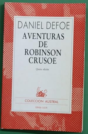 Imagen del vendedor de Aventuras de Robinson Crusoe a la venta por Librería Alonso Quijano