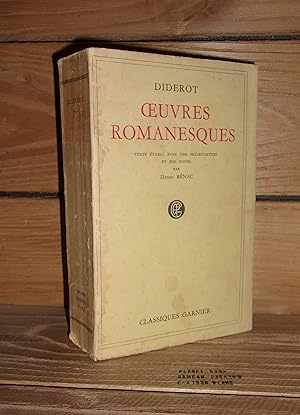 Image du vendeur pour OEUVRES ROMANESQUES : Les bijoux indiscrets. La religieuse. Le neveu de Rameau. Jacques le fataliste. Les deux amis de Bourbonne. Ceci n'est pas un conte. Sur l'inconsquence du jugement public de nos actions. mis en vente par Planet's books