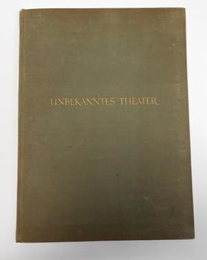 Imagen del vendedor de Unbekanntes Theater Ein Buch von der Regie a la venta por Antiquariat Machte-Buch