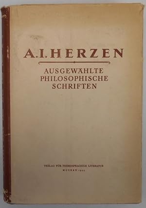 Bild des Verkufers fr Ausgewählte philosophische Schriften zum Verkauf von Antiquariat Machte-Buch