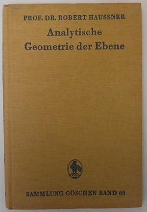 Bild des Verkufers fr Analytische Geometrie der Ebene zum Verkauf von Antiquariat Machte-Buch