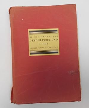 Seller image for Geschlecht und Liebe for sale by Antiquariat Machte-Buch