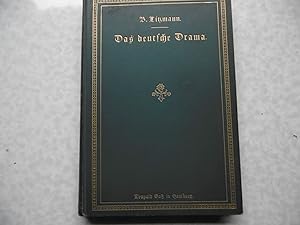 Bild des Verkufers fr Das deutsche Drama in den litterarischen Bewegungen der Gegenwart - Vorlesungen , gehalten an der Universität Bonn ( 1894 ) zum Verkauf von Antiquariat Machte-Buch