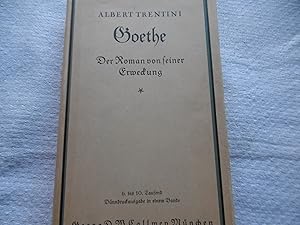 Imagen del vendedor de Albert Trentini - Goethe Der Roman von seiner Erweckung a la venta por Antiquariat Machte-Buch