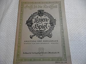 Imagen del vendedor de Das Laienspiel Anleitung und Anregungen a la venta por Antiquariat Machte-Buch