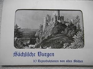 SÃ¤chsische Burgen 10 Reproduktionen von alten Stichen