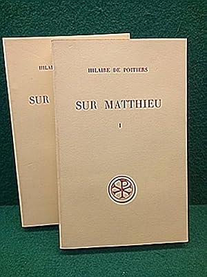 Image du vendeur pour Sur Matthieu. Tomes I et II. Introduction, texte critique, traduction et notes par Jean Doignon. Coll.  Sources Chrtiennes , 254, 258 mis en vente par Librairie Pierre BRUNET