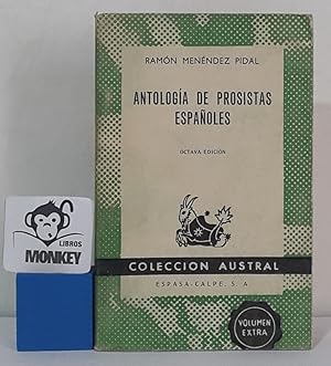 Immagine del venditore per Antologa de prosistas espaoles venduto da MONKEY LIBROS