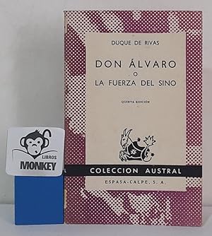 Seller image for Don lvaro o La fuerza del sino for sale by MONKEY LIBROS