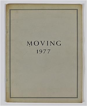 Imagen del vendedor de Moving 1977 A catalogue documenting Moving a two-part exhibition which took place at the Hal Bromm Gallery New York during October and November 1977 -includes the printed triangular insert a la venta por Gotcha By The Books