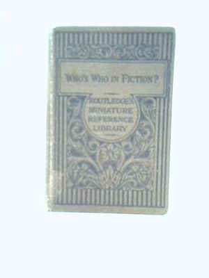 Image du vendeur pour Who's Who in Fiction mis en vente par World of Rare Books