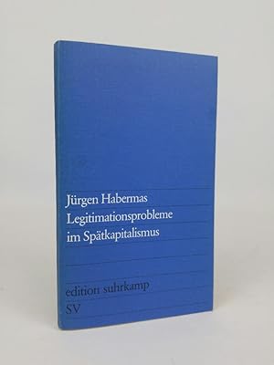 Bild des Verkufers fr Legitimationsprobleme im Sptkapitalismus zum Verkauf von ANTIQUARIAT Franke BRUDDENBOOKS