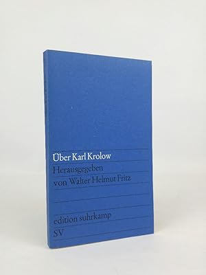 Über Karl Krolow edition suhrkamp 527