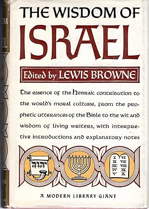 Imagen del vendedor de The Wisdom of Israel: An Anthology a la venta por Dorley House Books, Inc.