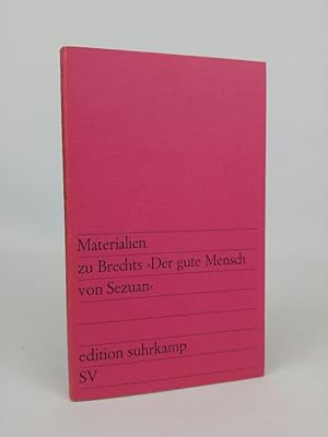 Imagen del vendedor de Materialien zu Brechts Der gute Mensch von Sezuan (edition suhrkamp 247) a la venta por ANTIQUARIAT Franke BRUDDENBOOKS