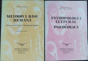 Imagen del vendedor de Antropologa cultural y psicolgica / Mtodo y base humana. Partes I-II-III del Curso de Antropologa Integral. a la venta por Librera y Editorial Renacimiento, S.A.