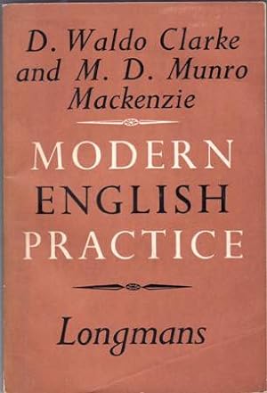 Seller image for Modern English Practice. Exercises in English for Foreign Students. for sale by Librera y Editorial Renacimiento, S.A.
